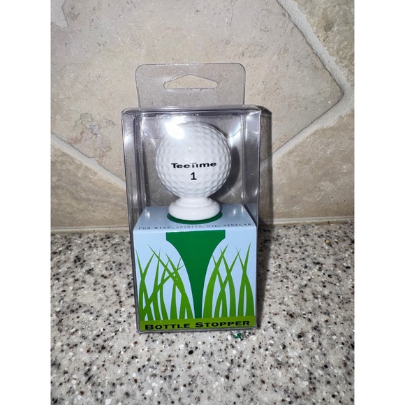Prodyne Other - New Prodyne Tee Time Golf Ball Bottle‎ Stopper White Acrylic Silicone Seal